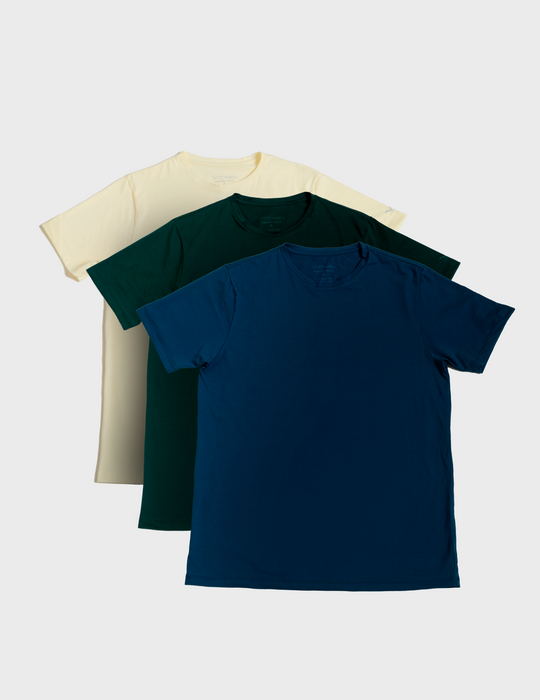 Kit 3 Camisetas Algodão Pima